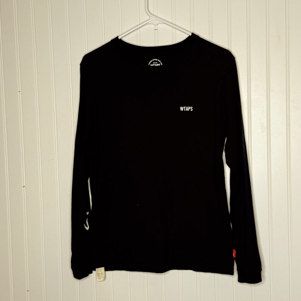 WTAPS Way of Life Japanese Writing on Sleeves WTAPS Logo Long Sleeve Top Size